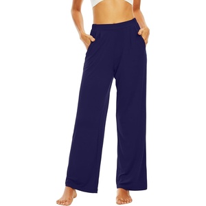 image:imageWiWi Viscose from Bamboo Women s Pajamas Pants Soft Yoga Loose Pant Comfy Pajama Bottoms SXXLBnavy