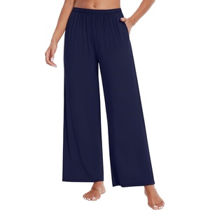 image:imageWiWi Viscose from Bamboo Women s Pajamas Pants Soft Yoga Loose Pant Comfy Pajama Bottoms SXXLCnavy