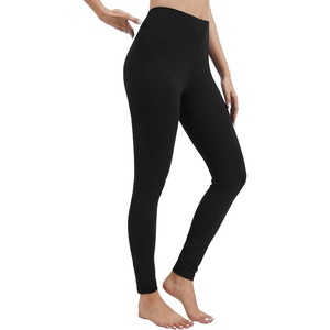 image:imageWiWi Womens Leggings Thermal Warm Underwear Pants Soft Long Johns Viscose from Bamboo Baselayer Pant SXXLAblack