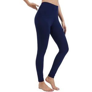 image:imageWiWi Womens Leggings Thermal Warm Underwear Pants Soft Long Johns Viscose from Bamboo Baselayer Pant SXXLAnavy