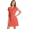 image:imageWiWi Bamboo Viscose Nightgowns for Women Super Soft Short Sleeve V Neck Sleep Dress Cooling Plus Size Lounge Sleepwear S4XDcoral