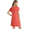 image:imageWiWi Bamboo Viscose Nightgowns for Women Super Soft Short Sleeve V Neck Sleep Dress Cooling Plus Size Lounge Sleepwear S4XDcoral