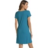 image:imageWiWi Bamboo Viscose Nightgowns for Women Super Soft Short Sleeve V Neck Sleep Dress Cooling Plus Size Lounge Sleepwear S4XDdark Teal