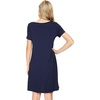 image:imageWiWi Bamboo Viscose Nightgowns for Women Super Soft Short Sleeve V Neck Sleep Dress Cooling Plus Size Lounge Sleepwear S4XNavy
