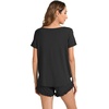 image:imageWiWi Bamboo Viscose Pajama Set for Women Soft Short Sleeve Top and Short 2 Piece Pjs Sleepwear Summer Cooling LoungewearBlack