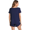 image:imageWiWi Bamboo Viscose Pajama Set for Women Soft Short Sleeve Top and Short 2 Piece Pjs Sleepwear Summer Cooling LoungewearNavy