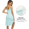 image:imageWiWi Bamboo Viscose Slip Dress for Women Cooling Dresses Super Soft Chemise Plus Size Nightgown Full Slips Babydoll S4XAaqua