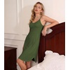 image:imageWiWi Bamboo Viscose Slip Dress for Women Cooling Dresses Super Soft Chemise Plus Size Nightgown Full Slips Babydoll S4XAarmy Green