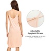 image:imageWiWi Bamboo Viscose Slip Dress for Women Cooling Dresses Super Soft Chemise Plus Size Nightgown Full Slips Babydoll S4XAbeige