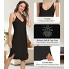 image:imageWiWi Bamboo Viscose Slip Dress for Women Cooling Dresses Super Soft Chemise Plus Size Nightgown Full Slips Babydoll S4XAblack