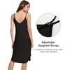 image:imageWiWi Bamboo Viscose Slip Dress for Women Cooling Dresses Super Soft Chemise Plus Size Nightgown Full Slips Babydoll S4XAblack