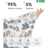 image:imageWiWi Bamboo Viscose Slip Dress for Women Cooling Dresses Super Soft Chemise Plus Size Nightgown Full Slips Babydoll S4XAblue Floral