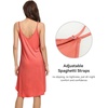 image:imageWiWi Bamboo Viscose Slip Dress for Women Cooling Dresses Super Soft Chemise Plus Size Nightgown Full Slips Babydoll S4XAcoral