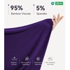 image:imageWiWi Bamboo Viscose Slip Dress for Women Cooling Dresses Super Soft Chemise Plus Size Nightgown Full Slips Babydoll S4XAdark Purple
