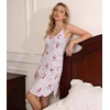 image:imageWiWi Bamboo Viscose Slip Dress for Women Cooling Dresses Super Soft Chemise Plus Size Nightgown Full Slips Babydoll S4XAgreyPeony