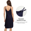 image:imageWiWi Bamboo Viscose Slip Dress for Women Cooling Dresses Super Soft Chemise Plus Size Nightgown Full Slips Babydoll S4XAnavy