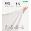image:imageWiWi Bamboo Viscose Slip Dress for Women Cooling Dresses Super Soft Chemise Plus Size Nightgown Full Slips Babydoll S4XApure White