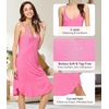 image:imageWiWi Bamboo Viscose Slip Dress for Women Cooling Dresses Super Soft Chemise Plus Size Nightgown Full Slips Babydoll S4XAraspberry Pink