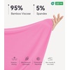image:imageWiWi Bamboo Viscose Slip Dress for Women Cooling Dresses Super Soft Chemise Plus Size Nightgown Full Slips Babydoll S4XAraspberry Pink