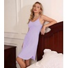 image:imageWiWi Bamboo Viscose Slip Dress for Women Cooling Dresses Super Soft Chemise Plus Size Nightgown Full Slips Babydoll S4XAtaro Purple