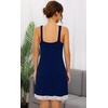 image:imageWiWi Bamboo Viscose Slip Dress for Women Cooling Dresses Super Soft Chemise Plus Size Nightgown Full Slips Babydoll S4XBnavy