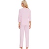 image:imageWiWi Bamboo Viscose Womens Pajama Set 34 Sleeve Pajamas Crewneck Sleepwear Sets Soft Loungewear Pjs with Pockets SXXLApink