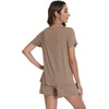 image:imageWiWi Bamboo Viscose Womens Pajama Sets Tshirt amp Sleep Shorts Loungewear Set Soft 2 Piece Pjs Summer Cooling Sleepwear SXXLAcamel