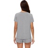 image:imageWiWi Bamboo Viscose Womens Pajama Sets Tshirt amp Sleep Shorts Loungewear Set Soft 2 Piece Pjs Summer Cooling Sleepwear SXXLBheather Grey