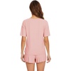 image:imageWiWi Bamboo Viscose Womens Pajama Sets Tshirt amp Sleep Shorts Loungewear Set Soft 2 Piece Pjs Summer Cooling Sleepwear SXXLCpeach Pink