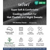 image:imageWiWi Cooling Mens Pajamas Set Super Soft Viscose Bamboo Sleepwear Sleep Sets Short Sleeve Loungewear with Pockets SXXLAcharcoal Heather