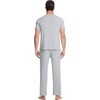 image:imageWiWi Cooling Mens Pajamas Set Super Soft Viscose Bamboo Sleepwear Sleep Sets Short Sleeve Loungewear with Pockets SXXLBash Grey