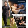 image:imageWiWi Cooling Mens Pajamas Set Super Soft Viscose Bamboo Sleepwear Sleep Sets Short Sleeve Loungewear with Pockets SXXLCblack