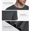 image:imageWiWi Cooling Mens Pajamas Set Super Soft Viscose Bamboo Sleepwear Sleep Sets Short Sleeve Loungewear with Pockets SXXLCcharcoal Heather