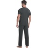 image:imageWiWi Cooling Mens Pajamas Set Super Soft Viscose Bamboo Sleepwear Sleep Sets Short Sleeve Loungewear with Pockets SXXLCcharcoal Heather