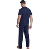 image:imageWiWi Cooling Mens Pajamas Set Super Soft Viscose Bamboo Sleepwear Sleep Sets Short Sleeve Loungewear with Pockets SXXLCnavy