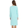 image:imageWiWi Long Sleeve Bamboo Viscose Nightgowns for Women Soft Cooling Sleep Night Dress Shirts for Women Sleepwear SXXLBaqua