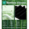 image:imageWiWi Mens Crew Socks Viscose Bamboo Moisture Wicking Dress Socks Solid Soft Breathable Casual Sock 6 PairsBlack 6 Pairs