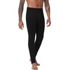 image:imageWiWi Mens Long Johns Thermal Underwear Bottoms Base Layer Leggings Viscose from Bamboo Baselayer Pants SXXLBlack