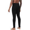 image:imageWiWi Mens Long Johns Thermal Underwear Bottoms Base Layer Leggings Viscose from Bamboo Baselayer Pants SXXLBlack