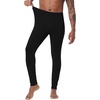 image:imageWiWi Mens Long Johns Thermal Underwear Bottoms Base Layer Leggings Viscose from Bamboo Baselayer Pants SXXLBlack
