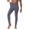 image:imageWiWi Mens Long Johns Thermal Underwear Bottoms Base Layer Leggings Viscose from Bamboo Baselayer Pants SXXLDark Grey