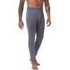 image:imageWiWi Mens Long Johns Thermal Underwear Bottoms Base Layer Leggings Viscose from Bamboo Baselayer Pants SXXLDark Grey