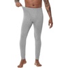 image:imageWiWi Mens Long Johns Thermal Underwear Bottoms Base Layer Leggings Viscose from Bamboo Baselayer Pants SXXLHeather Grey
