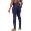 image:imageWiWi Mens Long Johns Thermal Underwear Bottoms Base Layer Leggings Viscose from Bamboo Baselayer Pants SXXLNavy