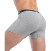 image:imageWiWi Mens Modal Underwear 4Pack Boxer Briefs MoistureWicking Tagless Shorts Soft Stretchy Brief SXXLBlack Heather Grey4 Pack