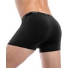 image:imageWiWi Mens Modal Underwear 4Pack Boxer Briefs MoistureWicking Tagless Shorts Soft Stretchy Brief SXXLBlack4 Pack