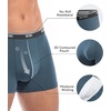 image:imageWiWi Mens Modal Underwear 4Pack Boxer Briefs MoistureWicking Tagless Shorts Soft Stretchy Brief SXXLGreen GreenDeep Dusty BlueDeep Dusty Blue
