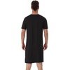 image:imageWiWi Mens Nightshirt ShortSleeve Pajamas Nightgown Viscose from Bamboo Soft Loose VNeck Nightwear Sleepshirt Gowns SXXLBlack