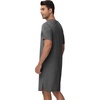 image:imageWiWi Mens Nightshirt ShortSleeve Pajamas Nightgown Viscose from Bamboo Soft Loose VNeck Nightwear Sleepshirt Gowns SXXLCharcoal Heather