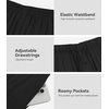 image:imageWiWi Mens Pajama Pants Super Soft Bamboo Viscose Cooling Lounge Bottoms Sleep Comfy Pj Joggers Sweatpant with Pockets SXXLAblack
